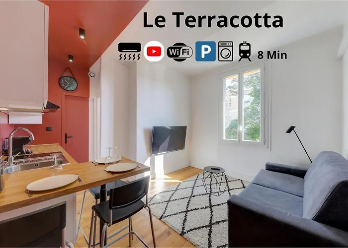 Terracotta-T2-Clim-Parking Gratuit Prive